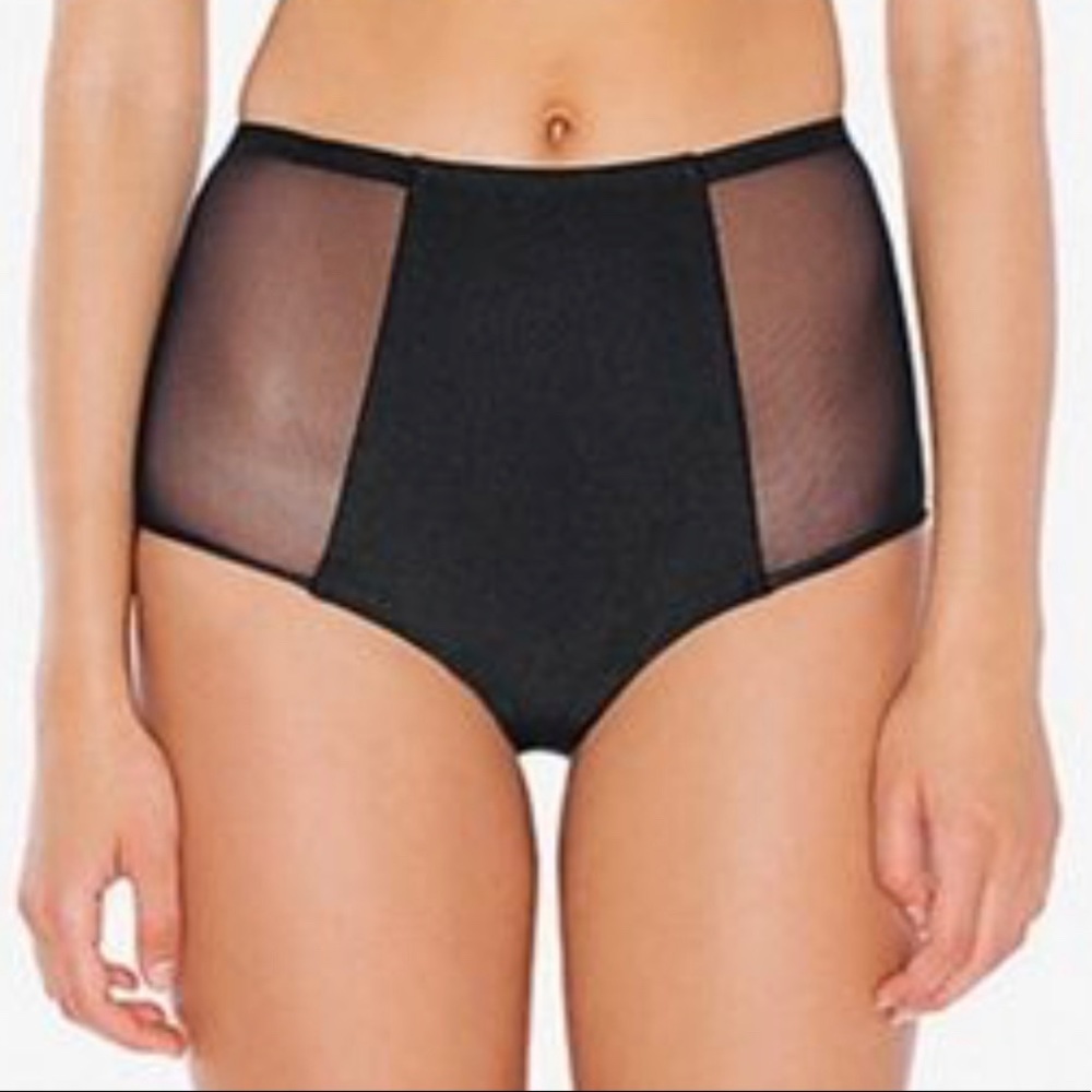 American apparel high waist swim bottoms